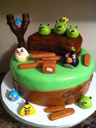 Angry Birds Cake - Cake by Linnquinn