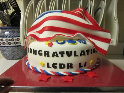 Retirement Cake for Navy Officer - Cake by Margarida Myers
