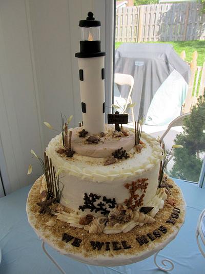 St. Simons Island Lighthouse Cake - Cake by Ellie1985