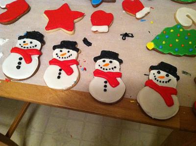 Snowmen Cookies - Cake by Shameless Sweets by Sarah