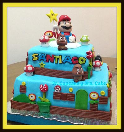 Mario Bros - Cake by srcupcake