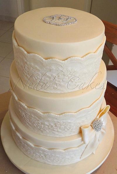 Wedding Cake - Cake by Neda's Cakes