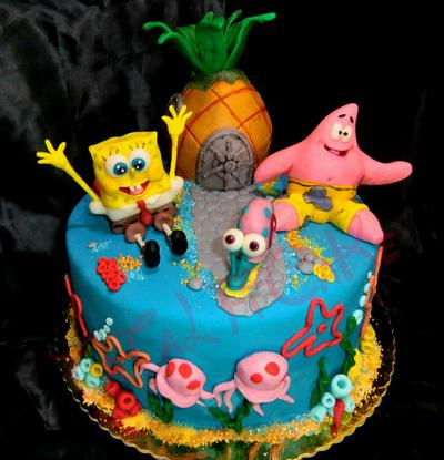 spongebob cake - Cake by TaTaLFiCaKe