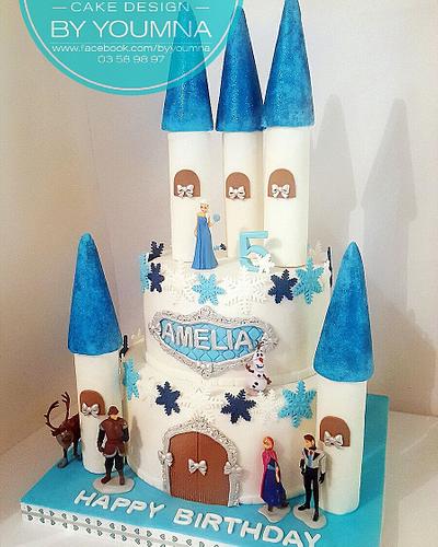 Frozen  - Cake by Cake design by youmna 