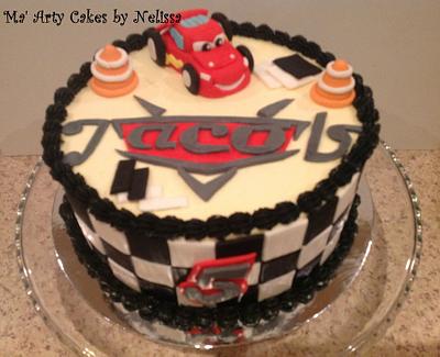 Lightning McQueen Cake - Cake by Ma' Arty Cakes by Nelissa