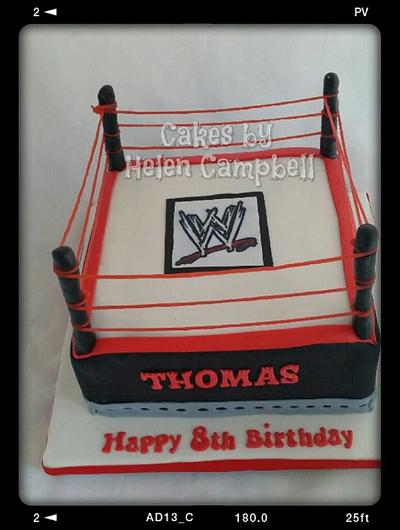 WWE wrestling Cake - Cake by Helen Campbell