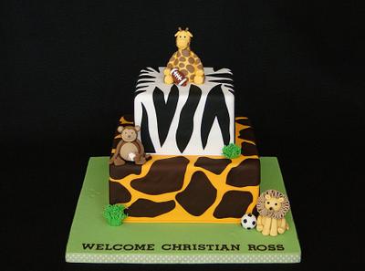 Animal Kingdom Baby Shower - Cake by Elisa Colon