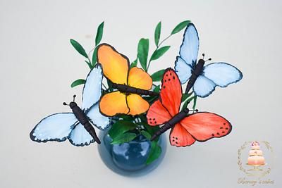 Bouquet of butterflies - Cake by Benny's cakes