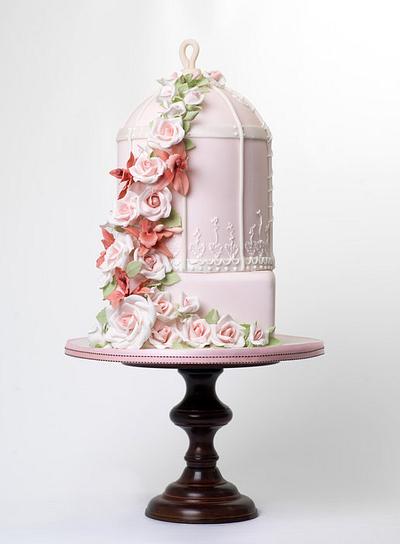 Birdcage - Cake by THE BRIGHTON CAKE COMPANY