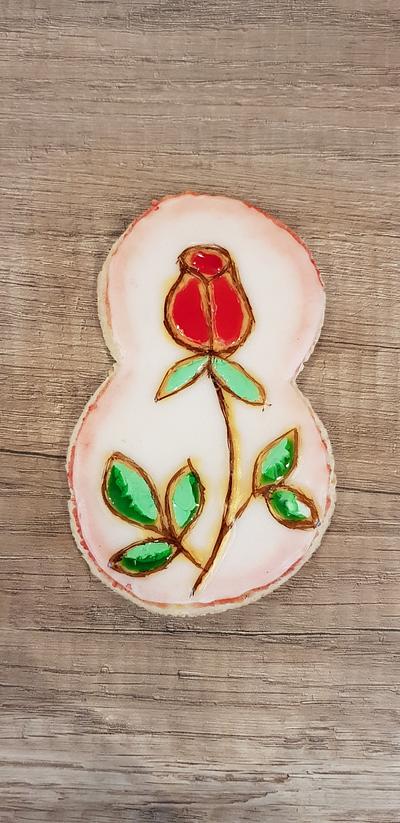 Vitrage rose cookie - Cake by Alice