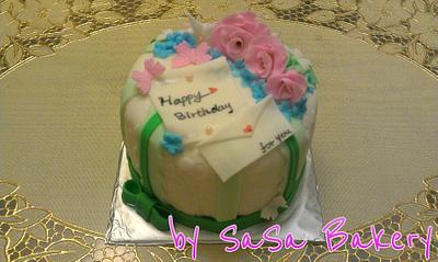 happy birthday mommy - Cake by SaSaBakery