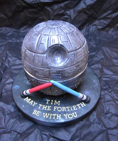 Star Wars Death Star Cake..x. - Cake by Lulu Belles Cupcake Creations