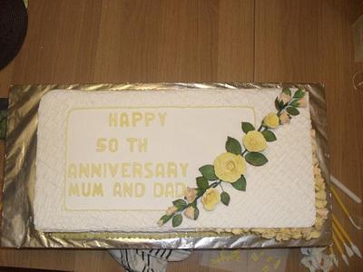 50th anniversary cake - Cake by David Mason