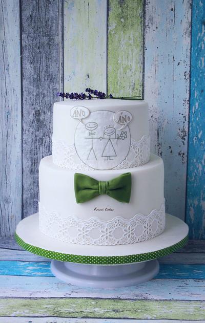 Wedding cake - Cake by Kmeci Cakes 