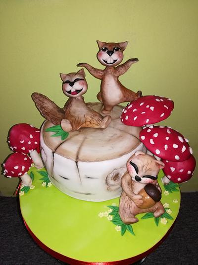 squirrels - Cake by Martina
