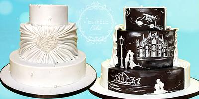 Double sided Australian/Italian wedding  - Cake by Estrele Cakes 