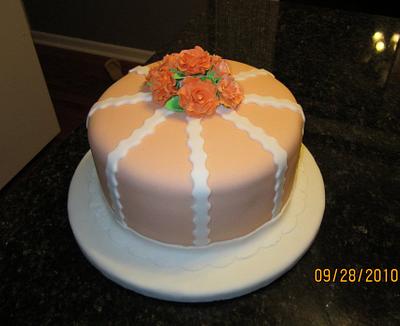 Elegant Rose Cake - Cake by Michelle