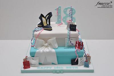 Tiffany and Choo Cake - Cake by Sue Field