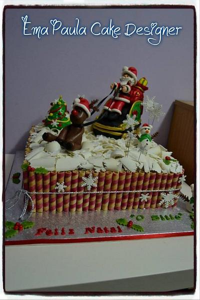 Christmas cake - Cake by EmaPaulaCakeDesigner