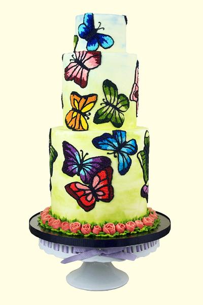 Butterflies - Cake by Queen of Hearts Couture Cakes