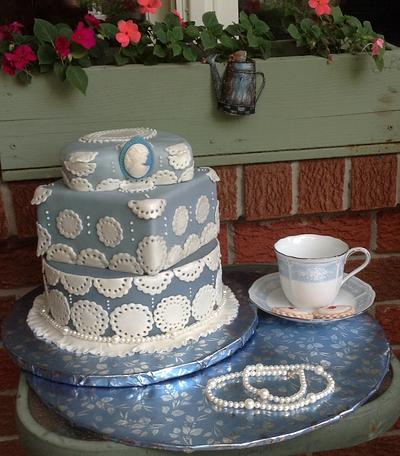 Wedgewood Blue - Cake by June ("Clarky's Cakes")