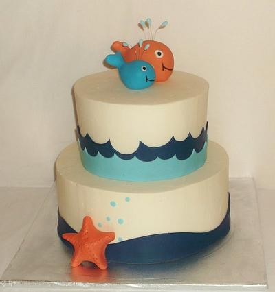 Neutral gender Baby shower cake - Cake by bocadulce