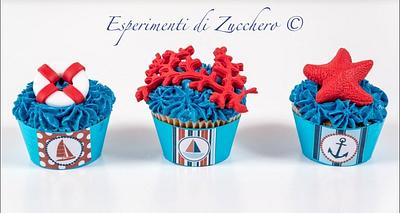 Nautical cupcakes - Cake by Esperimenti di Zucchero