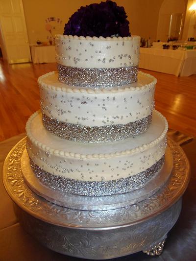 Elegant Bling wedding cake - Cake by Nancys Fancys Cakes & Catering (Nancy Goolsby)