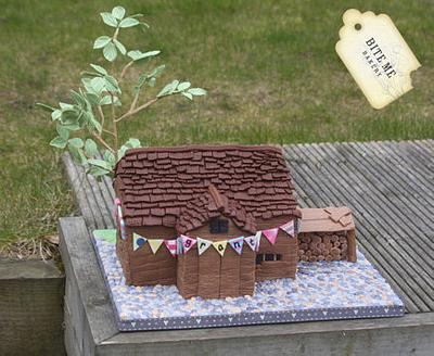 Delapidated Barn Birthday Cake... watch out for the rat! - Cake by Samantha Pilling