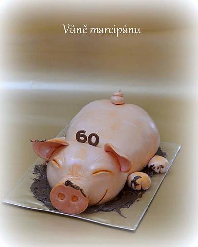 Happy piggy :-) - Cake by vunemarcipanu