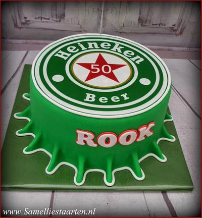 Dutch brand Heineken Beer - Cake by Sam & Nel's Taarten
