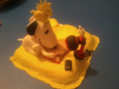 Snoopy and Woodstock - Cake by Sara