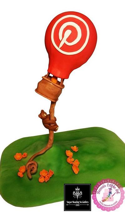 Pinterest Hot Air Balloon Ride SSS Collaboration - Cake by Becca's Edible Art