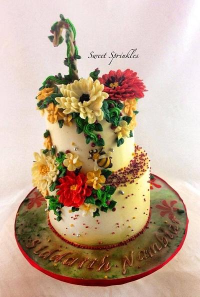 Floral Fantasy - Cake by Deepa Pathmanathan
