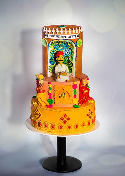 The saga of colour, culture and Heritage of Rajasthan.  - Cake by Swati Deroliya