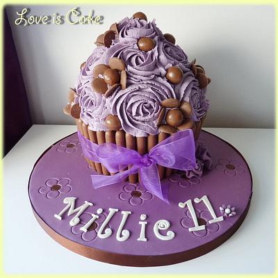 Chocolate and Purple for Millie - Cake by Helen Geraghty