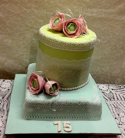 75th Birthday cake - Cake by MySignatureCakes