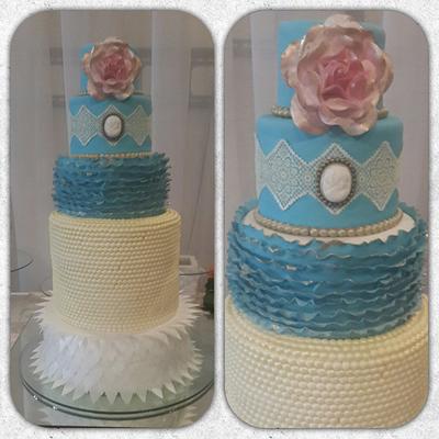 totally romantic vintage cake - Cake by Maria Cecilia Ferrer Ludovic