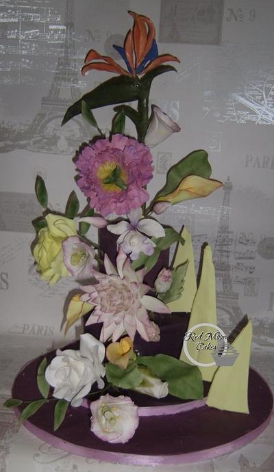 All Things Nice Collaboration - Flowers Cake - Cake by Julie Reed Cakes