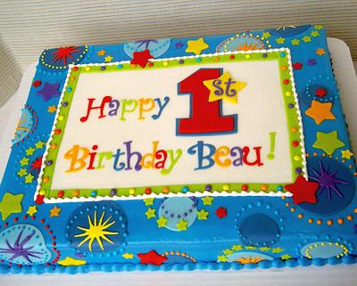 1st birthday Star - Cake by Corrie