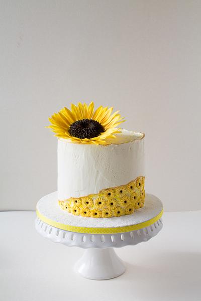 Sunflower - Cake by Dimi's sweet art