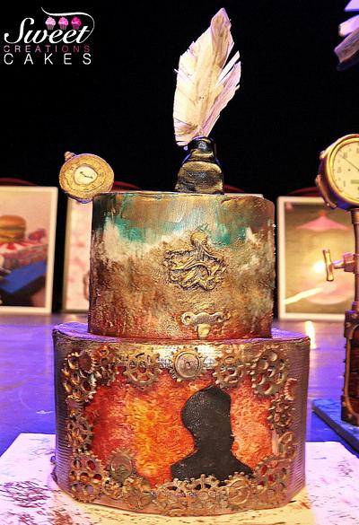 Silver award at French Cake design Championship : Steampunk Jules Verne Universe - Cake by Sweet Creations Cakes