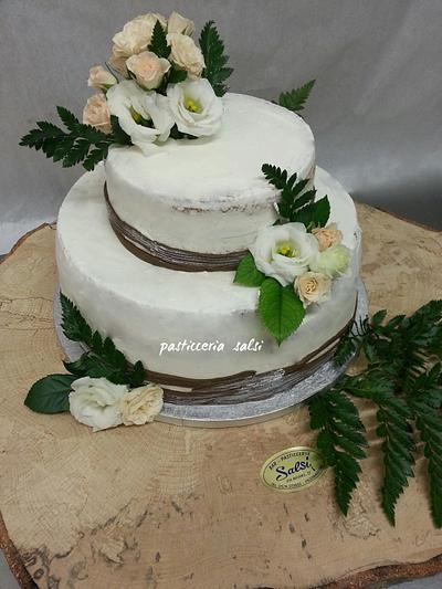 Rose naked cake   - Cake by barbara Saliprandi