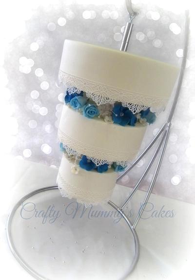 Hanging Chandelier Wedding Cake - Cake by CraftyMummysCakes (Tracy-Anne)