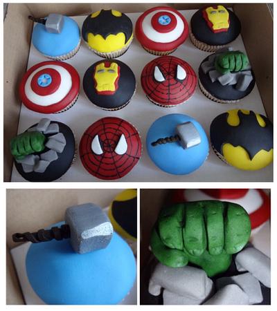 Superhero cupcakes - Cake by Cushty cakes 
