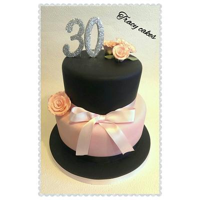 30th birthday cake - Cake by Tracycakescreations