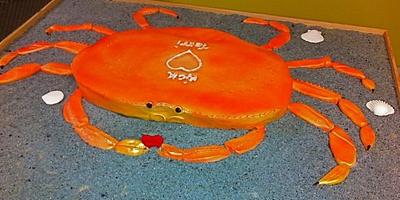 Crab Wedding Cake - Cake by GrandmaTilliesBakery