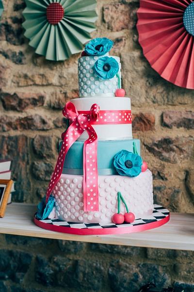 Rockabilly Wedding Cake - Cake by The Cheltenham Cakery