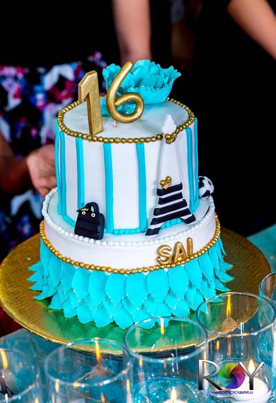 Paris themed cake  - Cake by Swati karthik