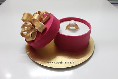 Engagement Ring cake - Cake by Sweet Mantra Homemade Customized Cakes Pune